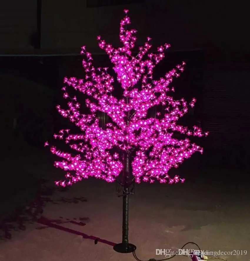 Блестящий LEDCherry Blossom Рождественская елка освещение водонепроницаемый садовый пейзаж украшение лампа для свадебной вечеринки рождественские принадлежности