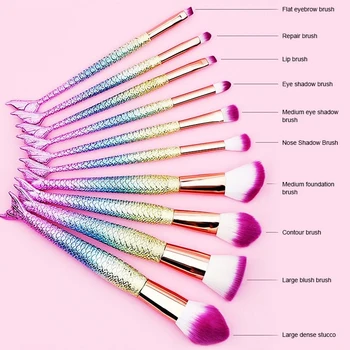 

10pcs Makeup Brushes Private Makeup Brush Set Custom Women Make Up Bush Foundation Makeup Tools