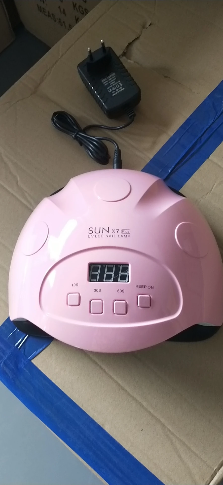 42 Вт SUN 7X Plus светодиодный светильник для ногтевой фототерапии, быстросохнущая лампа для ногтей, индукционный светодиодный светильник для ногтей, сушилка, синхронизация: 10 s/30 s/60 s/120 s