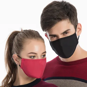 

2020 new masque Breathable cotton Mask with Breathing valve Respirator Dust Masks with 5 layer filters mouth mask
