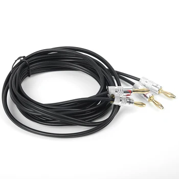 

Cord Cable Line OFC Wire W/ Banana Plug Connector Blue 3 Meter Audio Speaker New