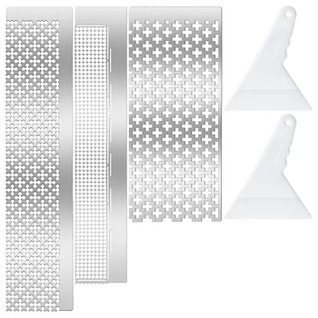 

3Pcs 5D Diamond Painting Ruler Tool and2Pcs Diamond Painting Fix Tools Diy Diamond Painting Ruler for Diamond Painting