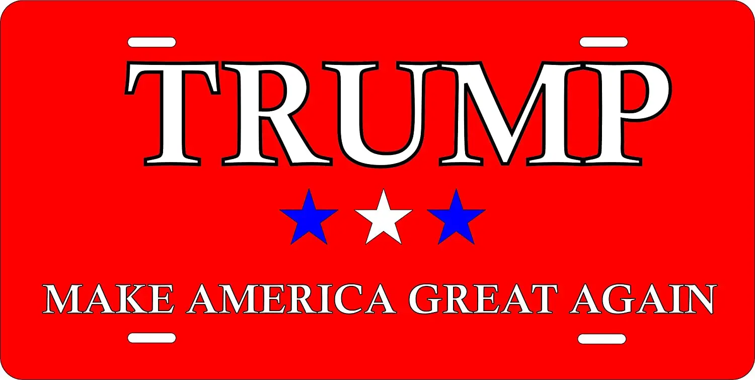 

Trump 2016 Personalized Custom Novelty Tag Vehicle Car Auto Motorcycle Moped Bike Bicycle License Plate Frame Holder