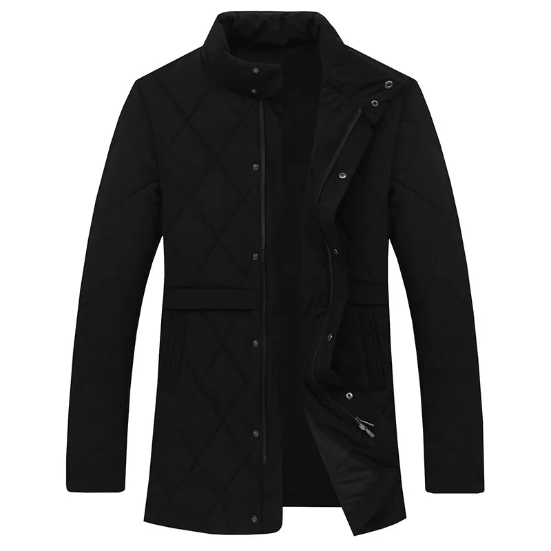 

Men Leisure Li Collar Down Cotton-padded Jacket Winter Clothes Fat Man Plus Fat plus Size Keep Warm Cotton-padded Jacket