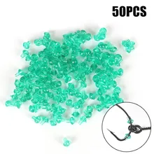 

50pcs Fishing Hook Stops Beads PVC Carp Hooks Stoper Hair Chod Ronnie Rig Pop-UP Boilies Fishing Stop Accessories