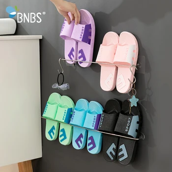 Wall Shelf Shoe Rack Organizer Hooks On The Wall Stand Shelves For Slippers Storage Organizers