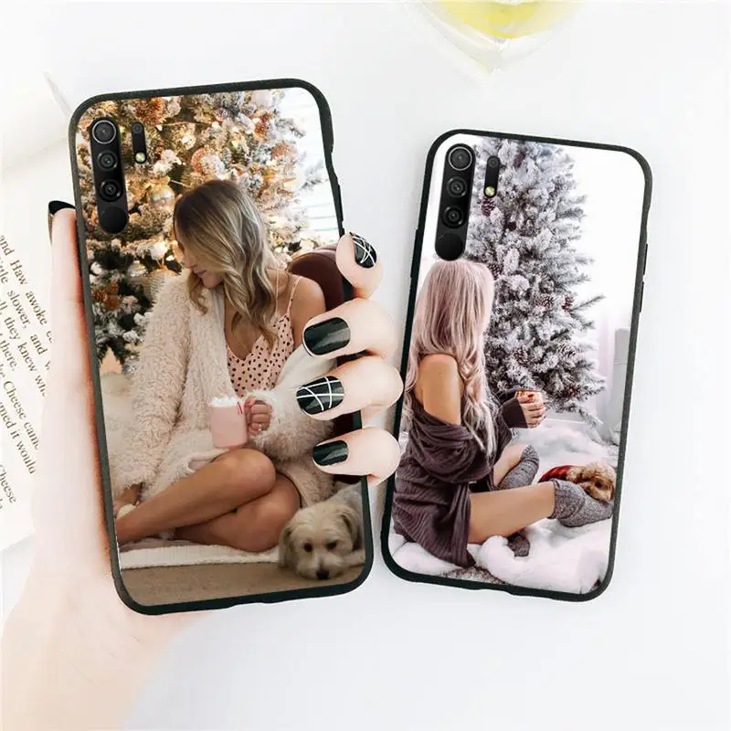 Чехол для телефона Vogue Christmas girl Xiaomi Redmi 7 8 9t 6 9se k20 mi8 max3 lite 9 note 9s 10 pro | Мобильные