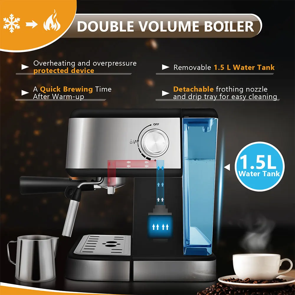 Joya Coffee Machine 15bar Italian Semi 