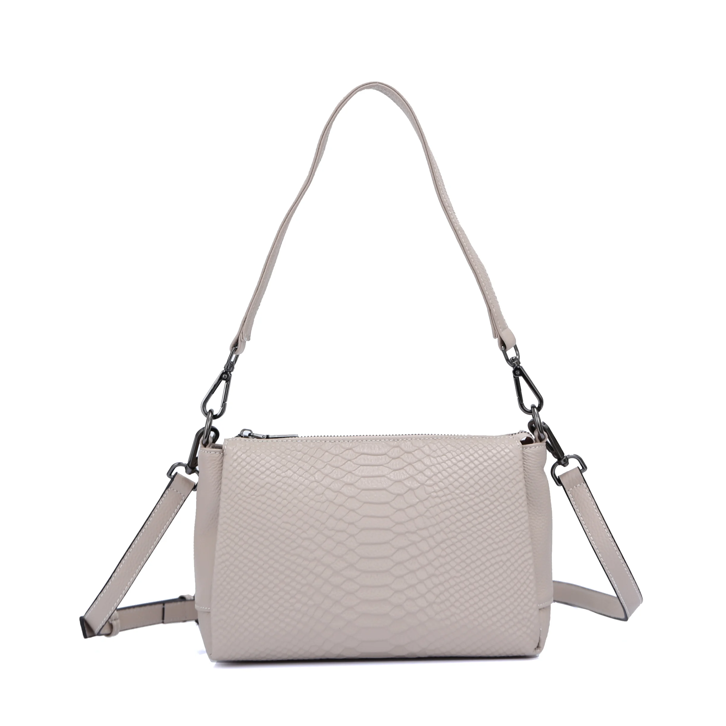 حقيبة كتف نسائية من الجلد الطبيعي، تتميز بتصميمها...