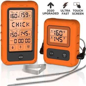 

Wireless Cooking Thermometer Instant Read Touchscreen Cooking Thermometer Digital Food meat Thermometer for Smoker Grill BBQ