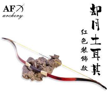 

20-50# Turkish QueYue Decoration Bow Traditional Archery Laminated Bow Handmade Recurve Bow Outdoor Hunting Shooting