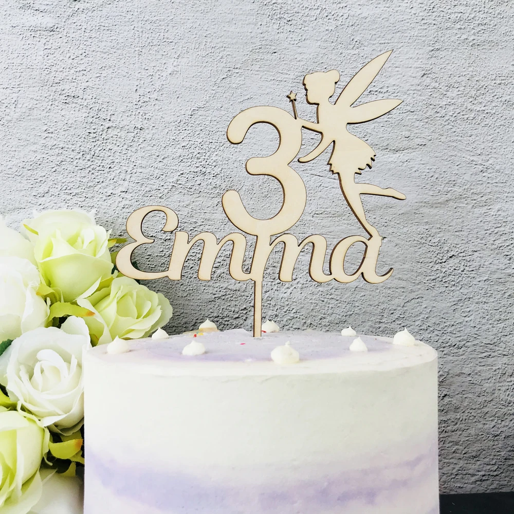 Custom Name Age Cake Topper Birthday Gold cake topper personalised birthday baby shower Party Decorations