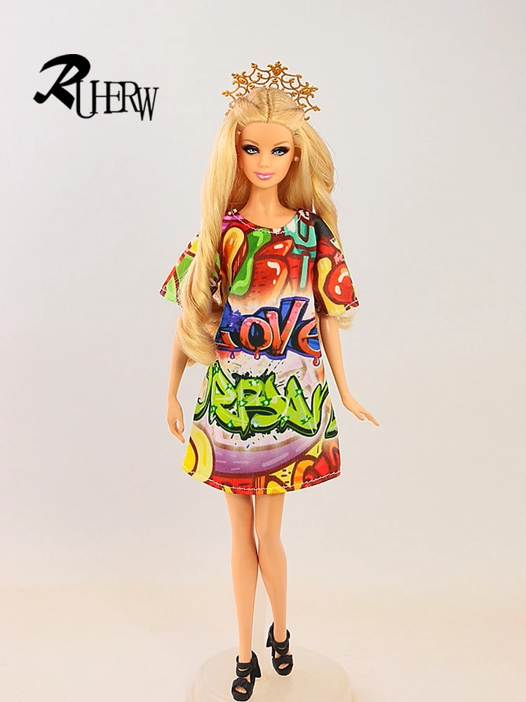 1 Pcs Doll Dress Fashion Clothes For Barbie Doll Dress Baby Girl Birthday Present For Kids