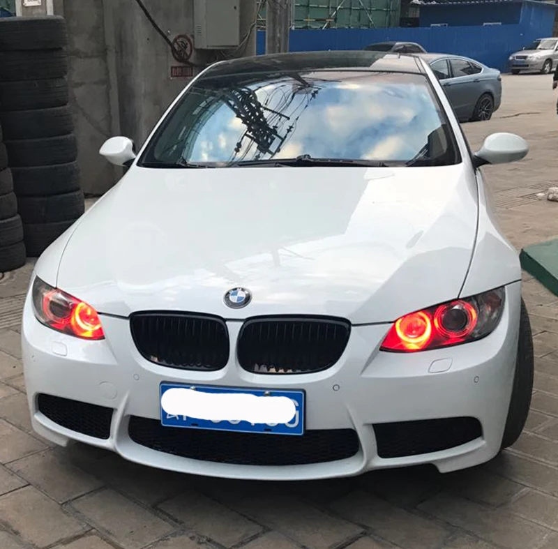 H8 Светодиодный Маркер красные глаза ангела свет для BMW E60 E87 E91 E93 светодиодный кольцевой фары лампы