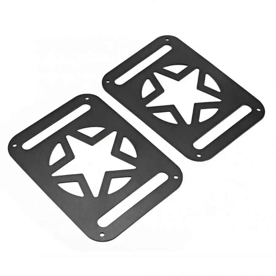 1 Pair of Black Aluminum Alloy Car Tail Light Rear Light Lamp Cover Trim Protector Fits for Jeep Wrangler JK 2007