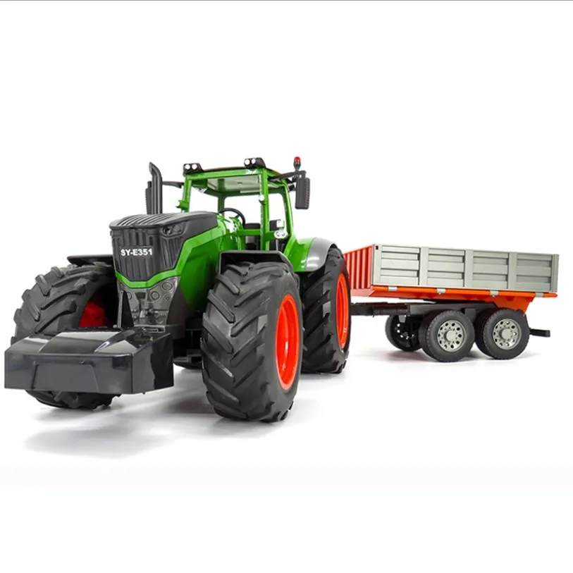 1:16 RC грузовик сельскохозяйственный трактор беспроводной пульт дистанционного управления прицеп высокий масштаб моделирования строительная машина детские игрушки хобби