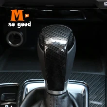 ABS Matte/Carbon Fibre For Mazda CX-5 CX5 Car Gear Head Shift Knob Cover trim interior sticker accessories 2016 2017 2018 2019