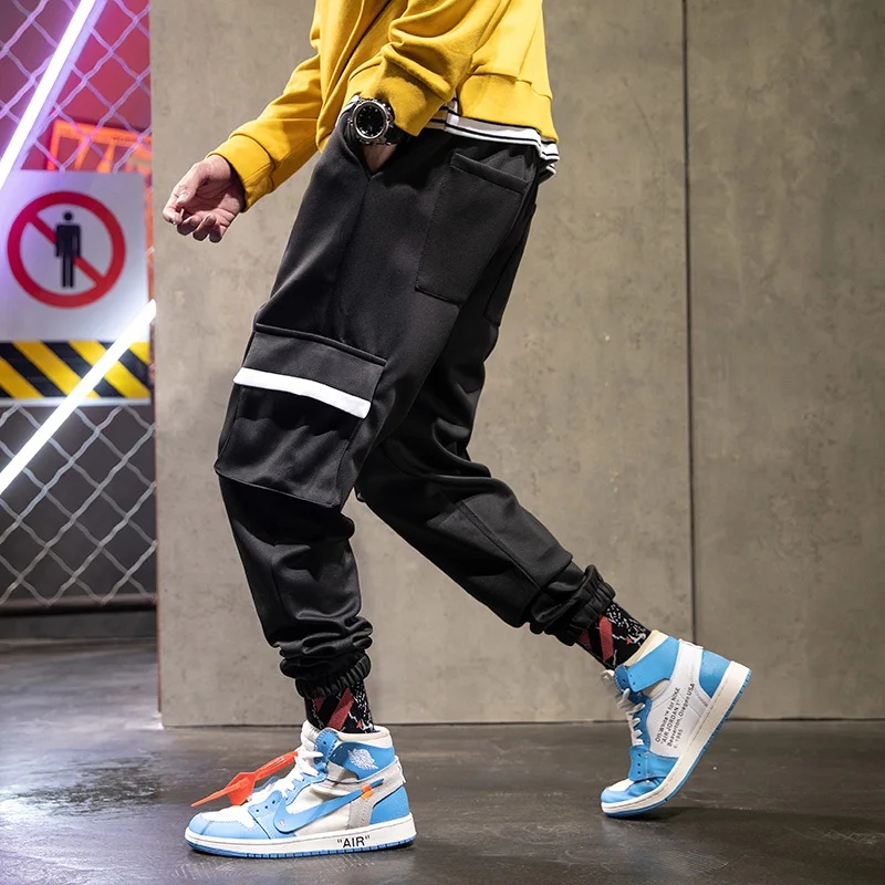 

2019 Autumn Easy Will Code Bound Feet Pants Youth Hip-hop Sports Pants Trousers A110 -j12 -p45,