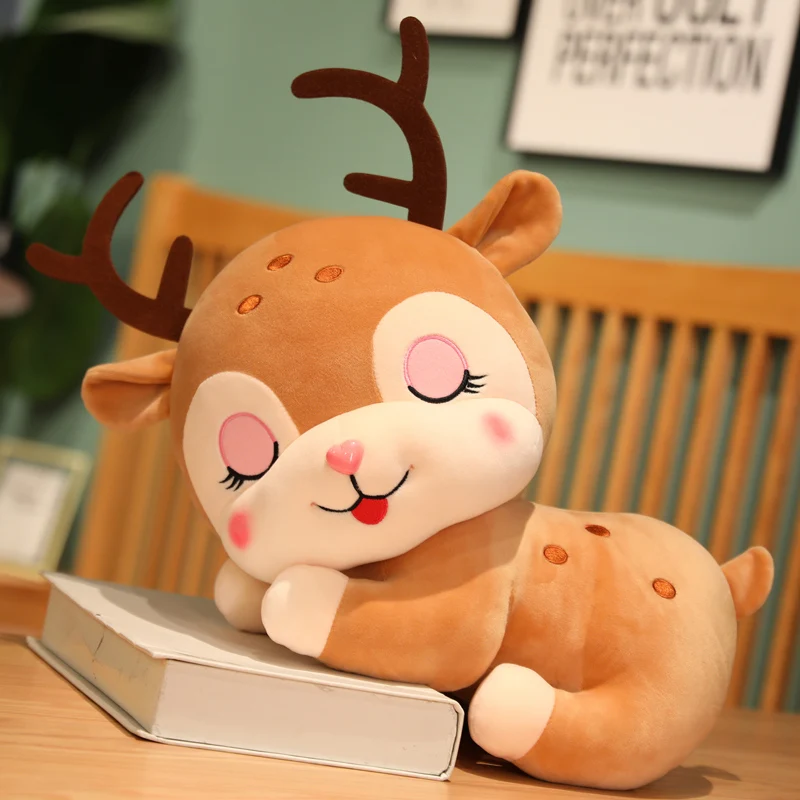 

Kawaii Fantasy Deer Plush Toys Sika Deer Stuffed Plush Animals Kid Toys Baby Toys Girl Christmas Gifts Toys for Children Home De