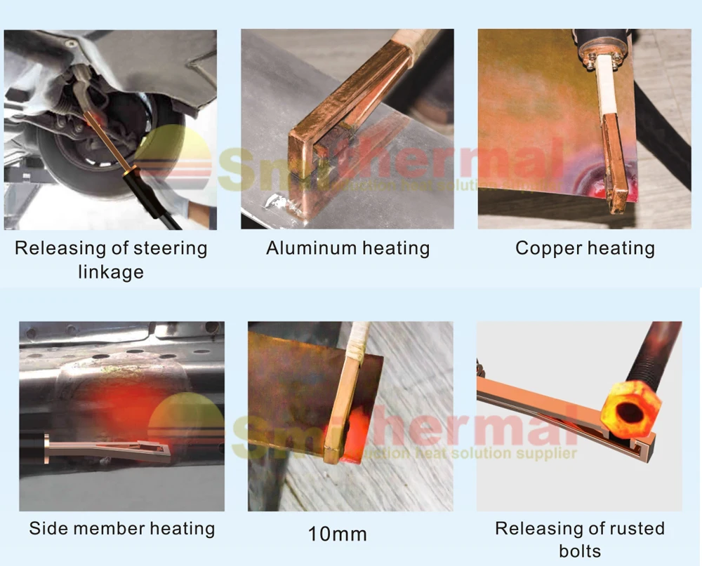  230V 3500W Flameless Induction heater with portable coil kits.