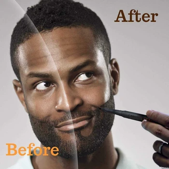 

2020 New Waterproof Beard Pen Barber Pencil and Brush Male Mustache Repair Styling Tool