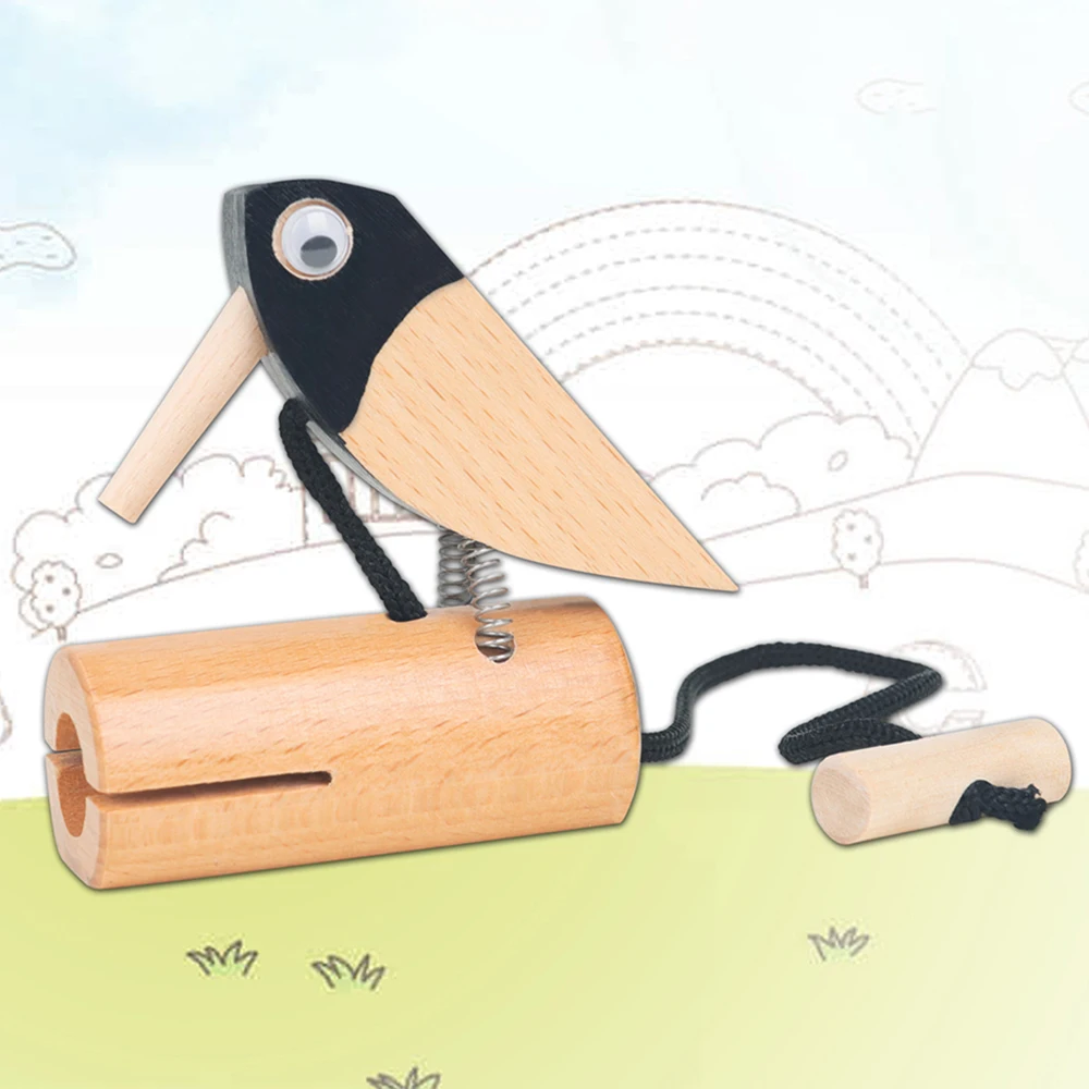 M MBAT Orff Early Childhood Education Enlightenment Sound Effect Musical Instrument Woodpecker Baby Child Toys Christmas Gift
