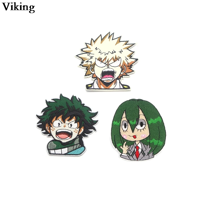 

My Hero Academia Anime Patch Iron On Embroidery Patches Clothing Stickers Sew On Fabric Backpack Jacket Skirt Patch G0483