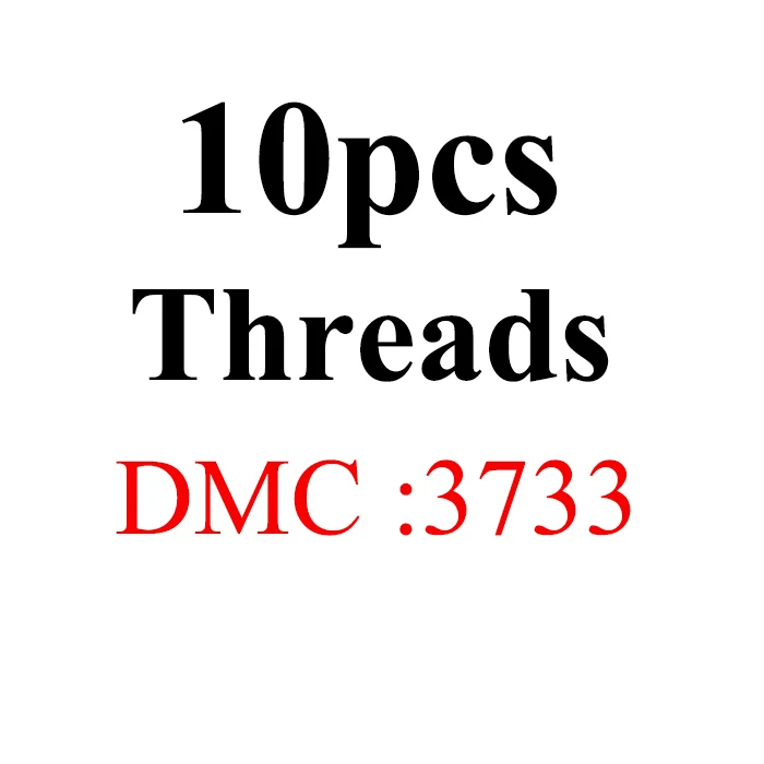 Oneroom DMC lot две этикетки нитки вышивки крестом Хлопок Шитье, моток пряжи вышивка нить наборы 6 - Цвет: 10pcs-DMC3733