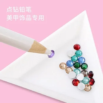 

QL Crystal Nail Art Rhinestones dotting pen Gems Picking Crystal Tool Wax Pencil Pen Picker 10pcs/packs Clothing Decoration Tool