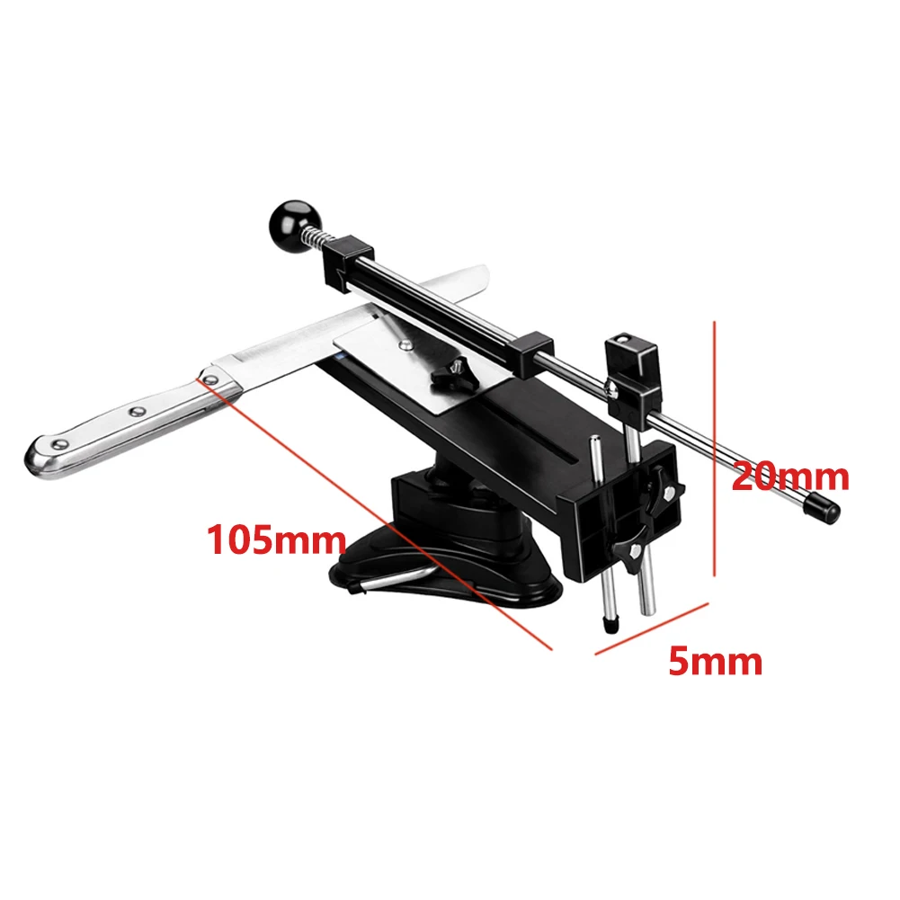 4Pcs Easy Operate Quick Tools Stainless Steel Kitchen Handheld Home Rotary Fixed Angle With Whetstone Sharpener Kit Chef Cutter
