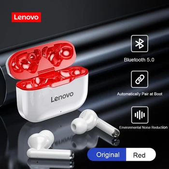 

Lenovo LP1 Bluetooth 5.0 TWS Wireless Earphones Dual Stereo Noise Reduction Bass Touch Control Headest With 300mAH Charging Case