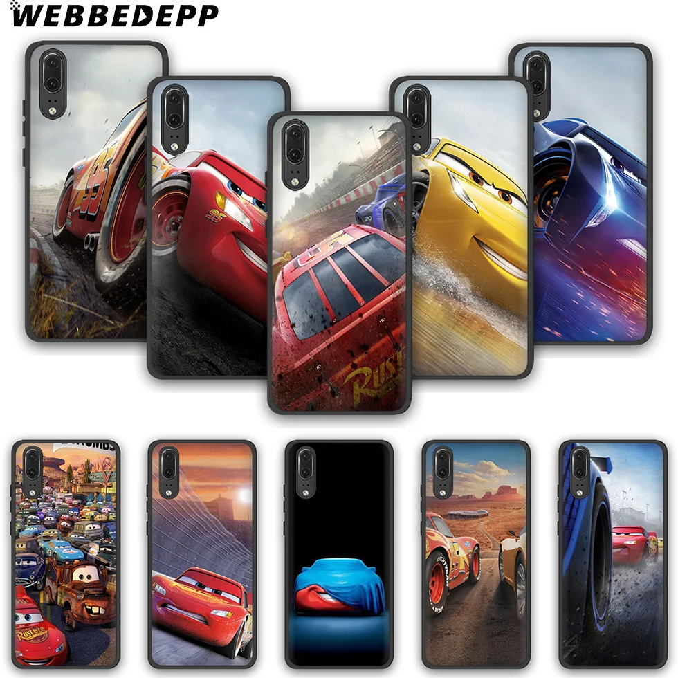 WEBBEDEPP Lightning mcqueen ТПУ чехол для телефона Huawei P10 P20 P30 Lite Pro Y6 Y7 prime 2018 Y9 2019 |