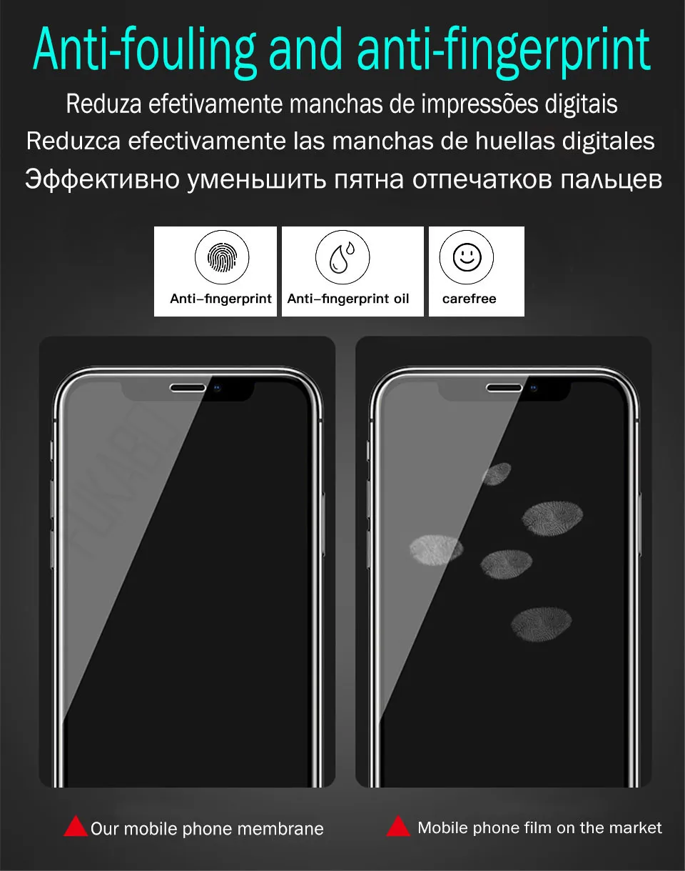 Полное защитное закаленное стекло для iPhone 7 8 Plus 11 Pro Max XS XR стекло для iPhone 6 6s 8 Plus 5 5S SE пленка