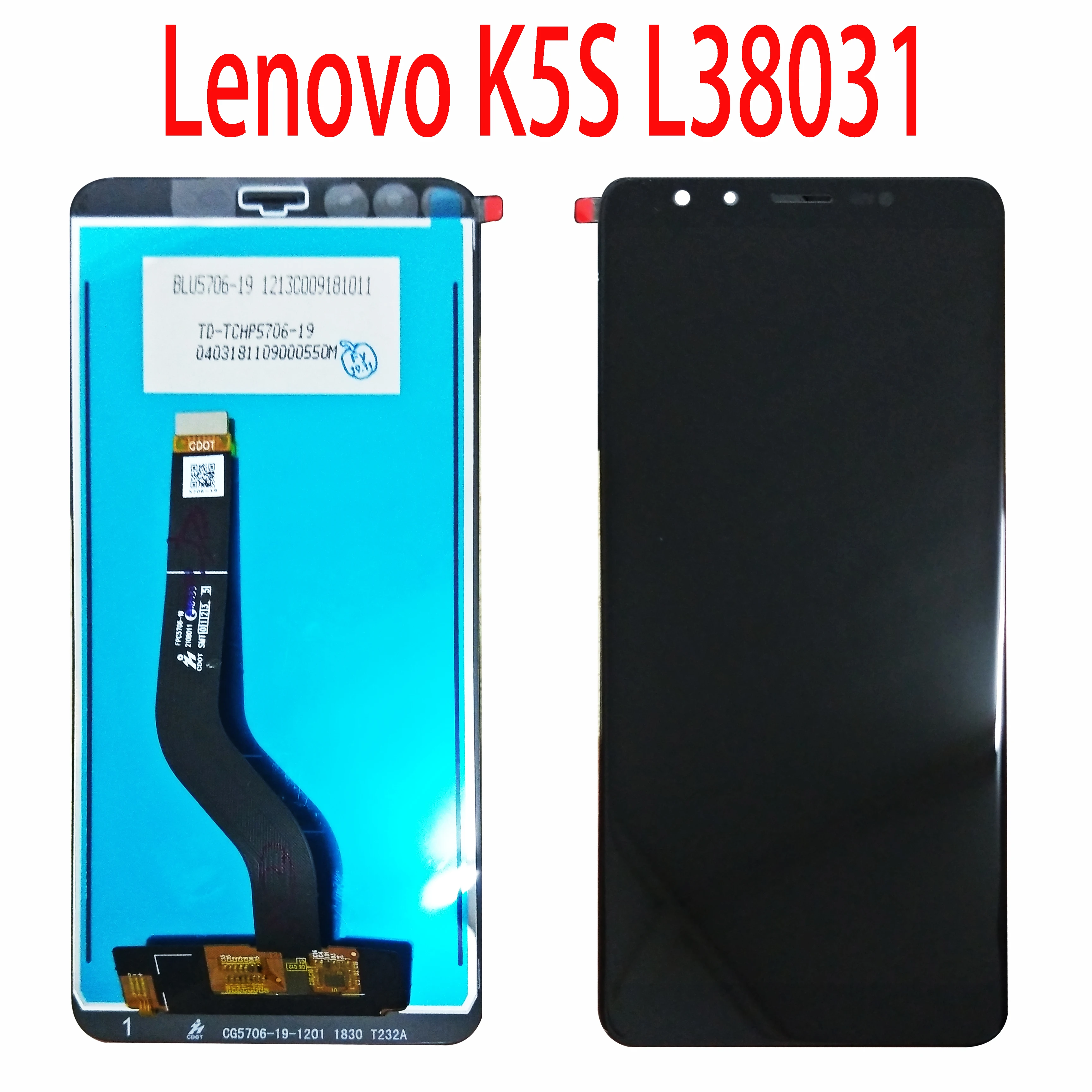 

5.7" Original For Lenovo K5s LCD Display Touch Screen Digitizer Assembly Parts For Lenovo K5s K5 S L38031 LCD Display