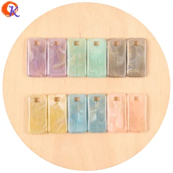 

Cordial Design 18*35MM 100Pcs Acrylic Beads/Jewelry Accessories/Hand Made/Marble Effect/Geometry/DIY Charms/Earring Findings