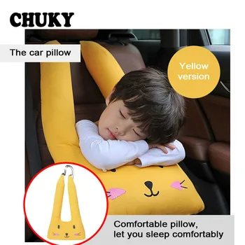 

Car Styling Children Headrest Seat Belts shoulder neck pillow for VW Passat B6 B7 Polo Citroen C4 Audi A4 B8 B5 B9 A3 8P 8V Q5