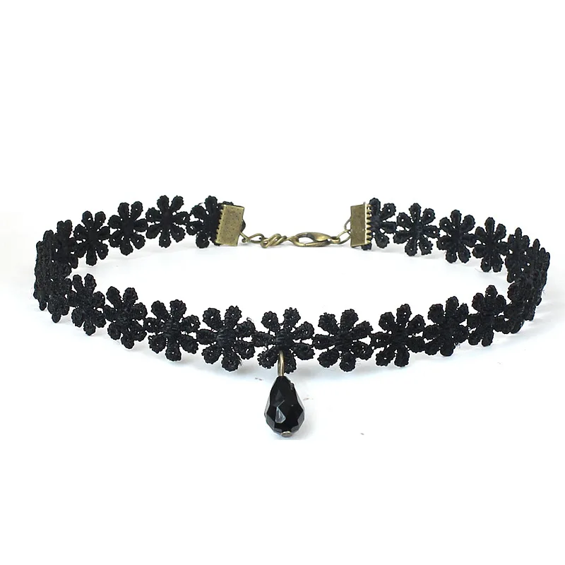 Hollow Designs Black Leather Velvet Choker Necklace Layer Chockers Vintage Gothic Jewelry Goth Necklace for Women Collier Femme - Image 5