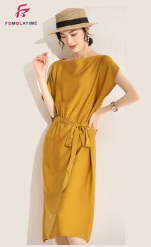 

Summer 2020 Womens High Quality Fashion Elegant Irregular 100% Silk Mulberry Silk Dress