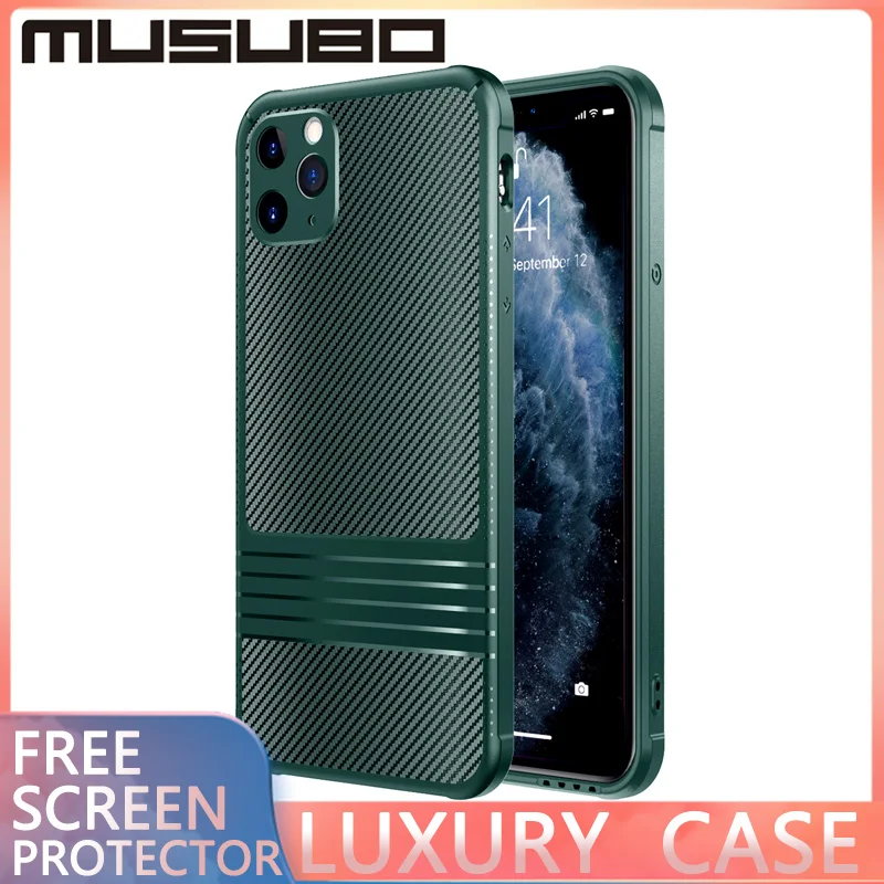 Роскошный Новый Мягкий силиконовый чехол MUSUBO для телефона iPhone 11 Pro MAX