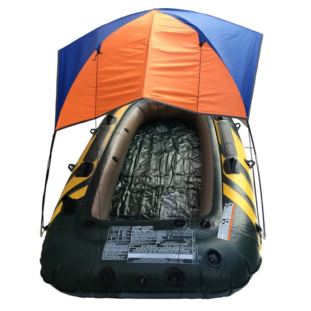 Foldable Canopy for Inflatable Boat 2-4 Person Camping Fishing Tent Sun Shade Boat Kayak Rafting Accessories Sun Shelter Canopy
