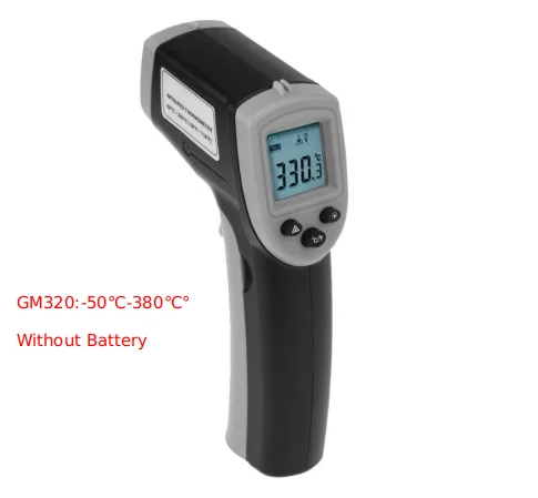 GM320 Grey Lcd цифровой инфракрасный термометр GunIR пирометр Imager измеритель температуры Промышленный Термометр GM320 GM550 - Цвет: GM320 Grey