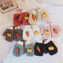 Детские вязаные варежки для маленьких мальчиков и девочек; удобные мягкие теплые плотные перчатки с героями мультфильмов; зимние теплые перчатки с ворсом; подарки для детей