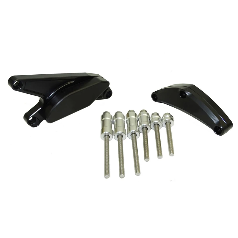 Waase для Suzuki GSXR 600 750 GSXS600 GSXS750 2011 2012 2013 от поломок двигателя тормозные колодки Рамка Защита от скольжения протектор - Цвет: Black