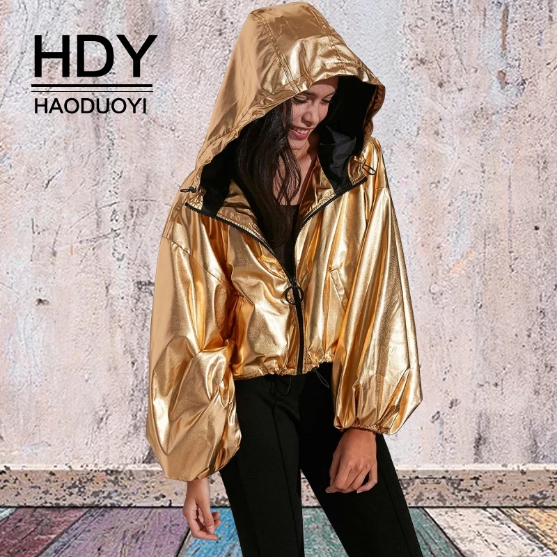 HDY Haoduoyi новая модная повседневная женская верхняя одежда Стильные топы
