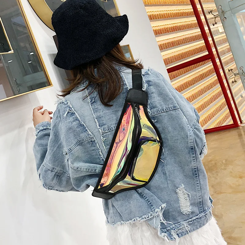 

INS Super Fire New Arrival Multi-functional Wallet 2019 Spring Korean-style Versatile Female Small Bag Transparent Jelly Shoulde