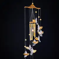 Love Angel Cupid Wind Chime Tube Hanging Ornament House Decoration Metal Pipe Wind Chime Clear Sound Wind Chimes Bells Tubes 1