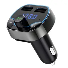 T24 Handsfree Bluetooth 4,2 fm-передатчик двойной USB 3.1A быстрое автомобильное зарядное устройство