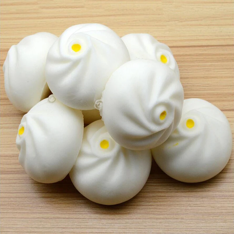 Slow rebound large 6cm simulation bun Soft and environmentally friendly Pu Simulation food Toy pendant