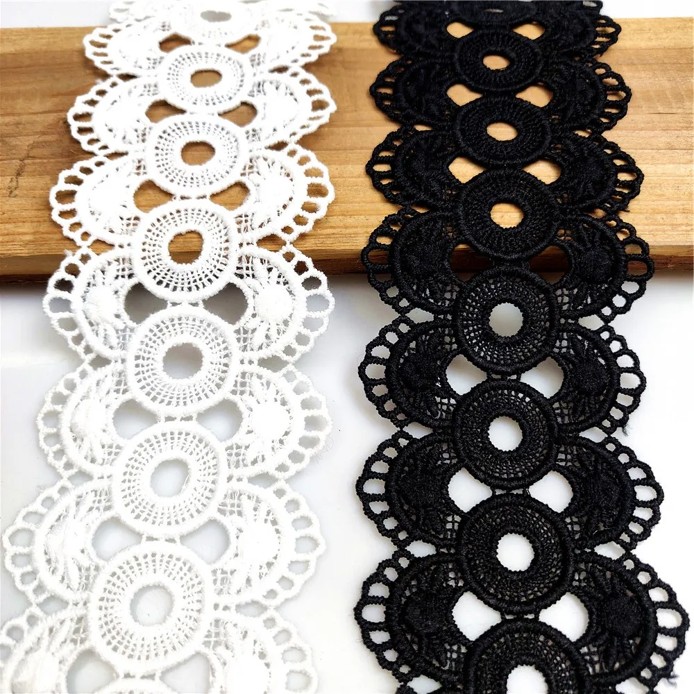 15Yards embroidery Lace Wedding dress clothing accesories DIY Sewing craft 6.5cm