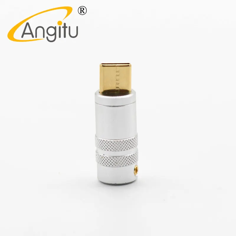 Gold-Plated Type-C Metal Connector Shell for Android Charging Adapter - Silver & Black Metal Plug for DIY Keyboard Cable Description Image.This Product Can Be Found With The Tag Names Computer Cables Connecting, Computer Peripherals, Connetor shell, PC Hardware Cables Adapters